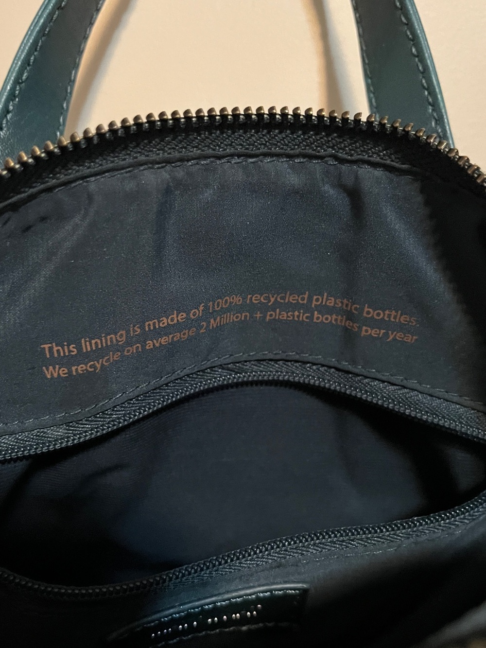Matt & Nat Deep Teal Structured Dome Satchel - Picture 5 of 9